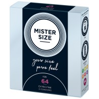 Mister Size 64mm Condoms for Enhanced Sensation