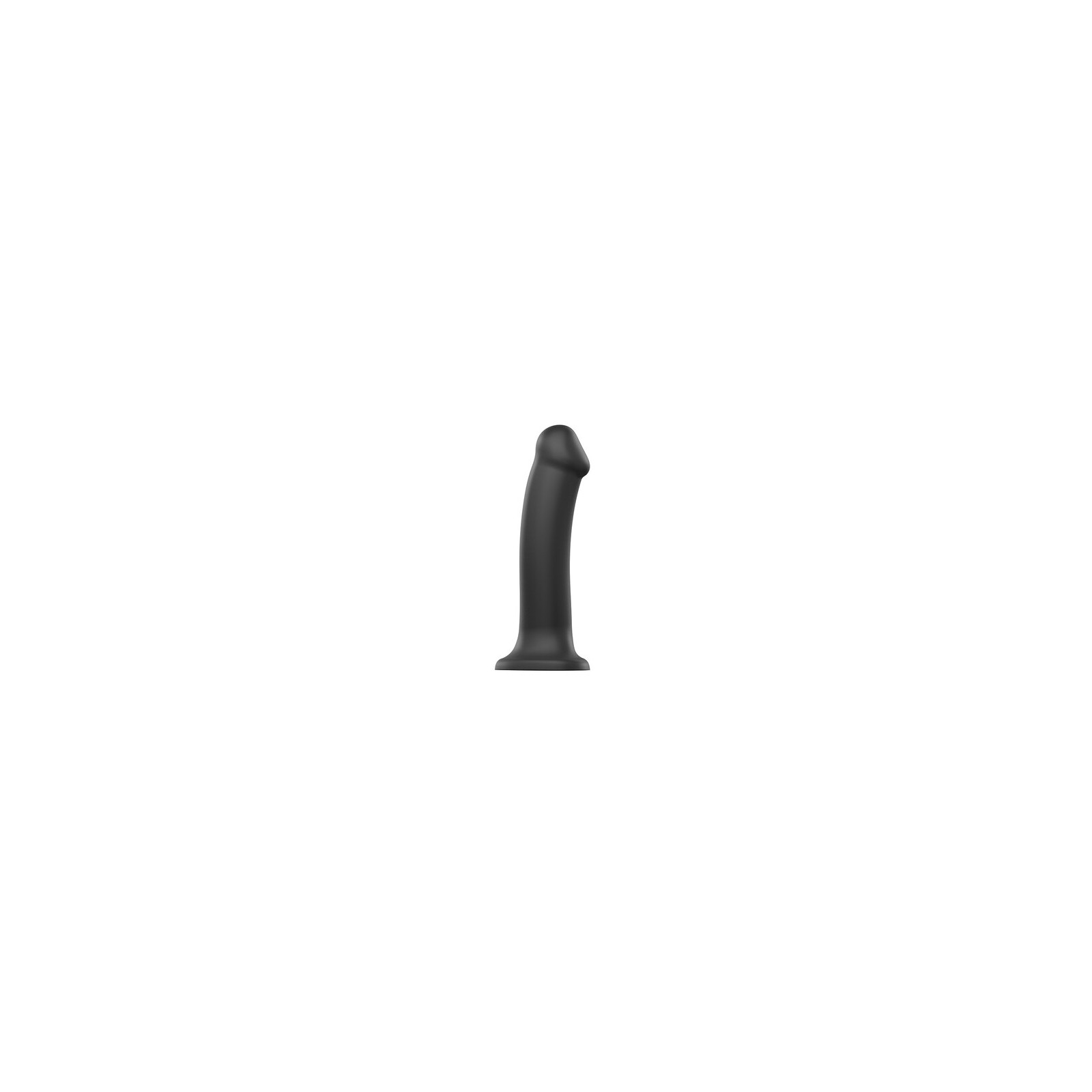 Dildo Flexible de Silicona de Doble Densidad Strap On Me Mediano Negro