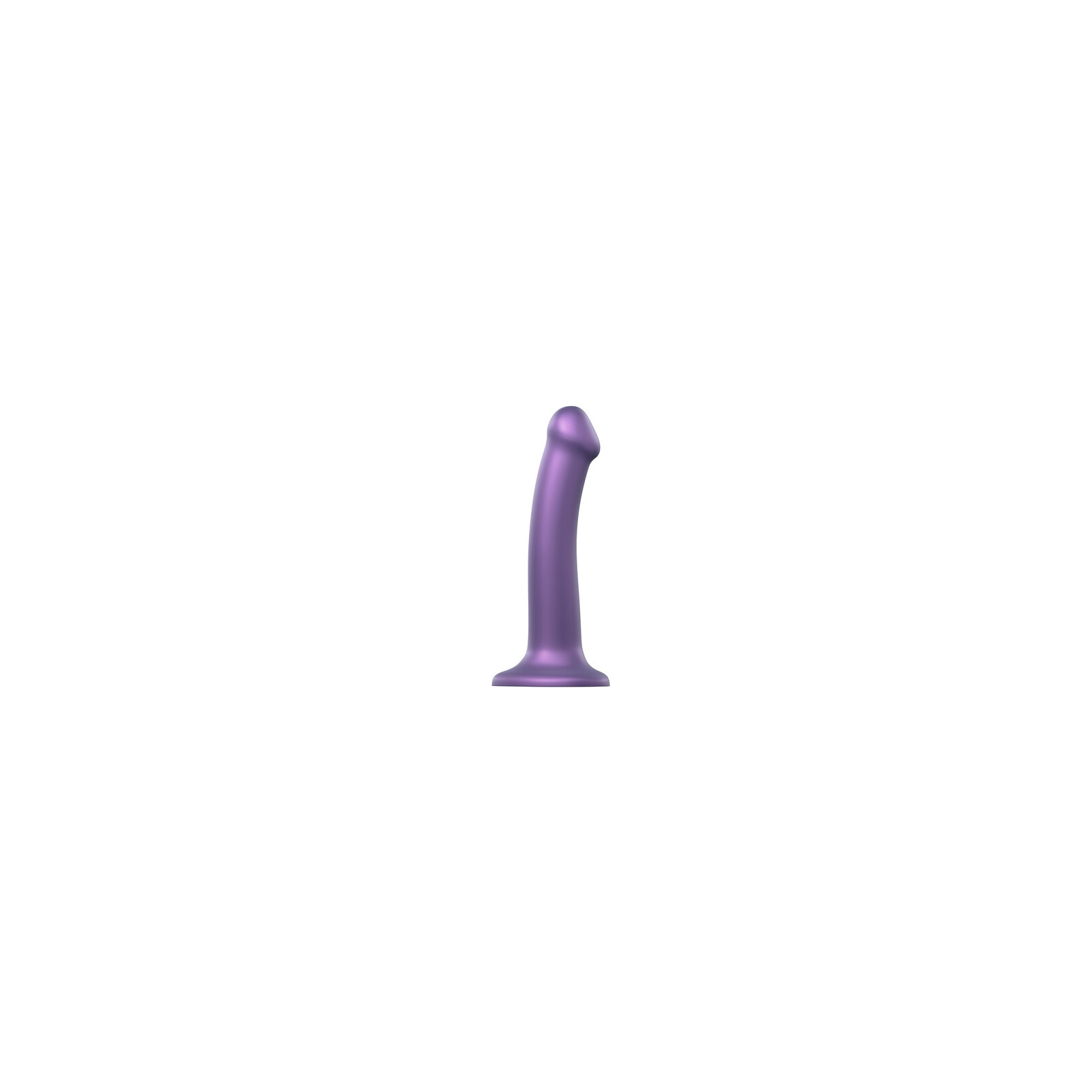 Strap On Me Mono Density Metallic Shine Dildo Medium Purple