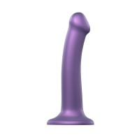 Strap On Me Mono Density Metallic Shine Dildo Medium Purple