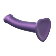 Strap On Me Mono Density Metallic Shine Dildo Medium Purple