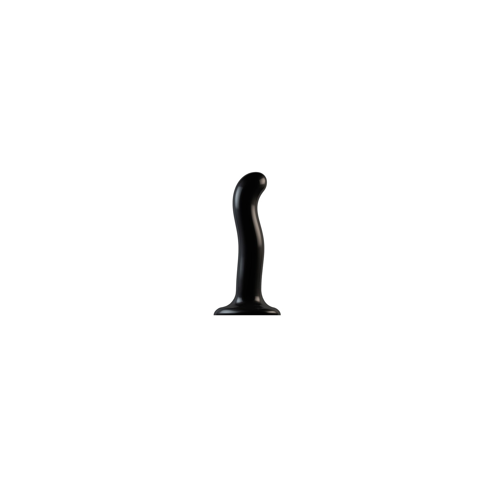 Dildo Curvado de Prostata y Punto G de Strap On Me Negro Mediano