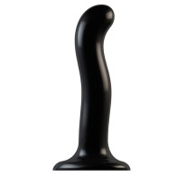 Dildo Curvado de Prostata y Punto G de Strap On Me Negro Mediano