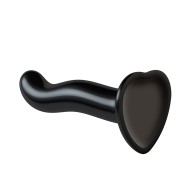 Dildo Curvado de Prostata y Punto G de Strap On Me Negro Mediano