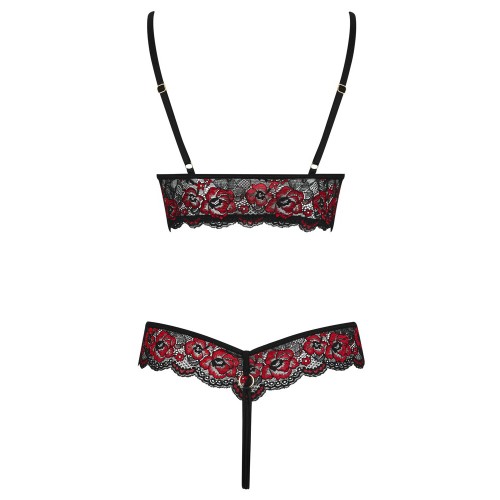 Cottelli Crotchless Body with Lace Seductive Lingerie