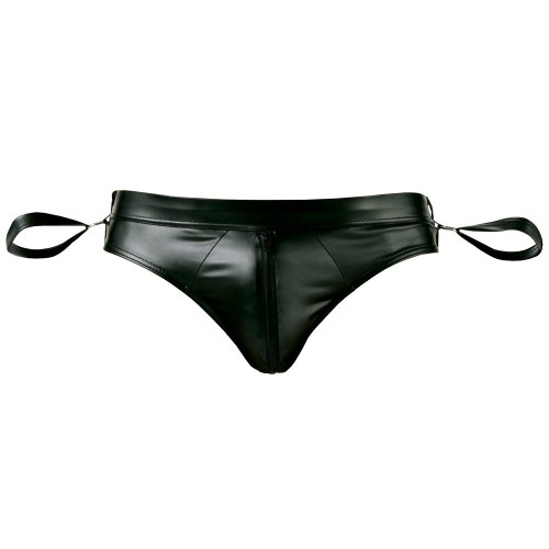 Svenjoyment Open Back Jock Brief With Handcuffs for Thrilling Nights