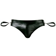 Svenjoyment Open Back Jock Brief With Handcuffs for Thrilling Nights