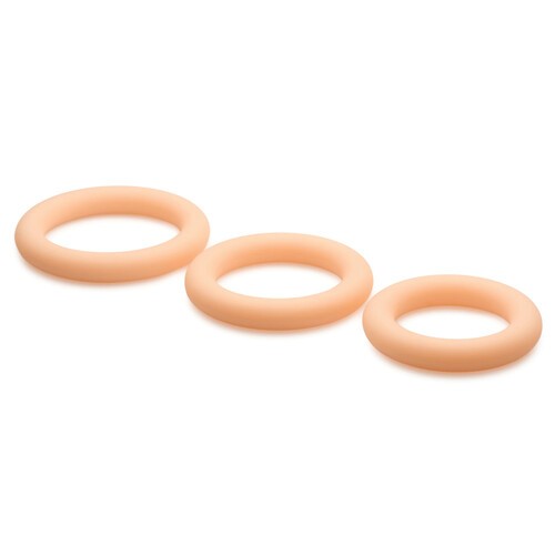 Discreet Silicone Cock Ring Set Pleasure