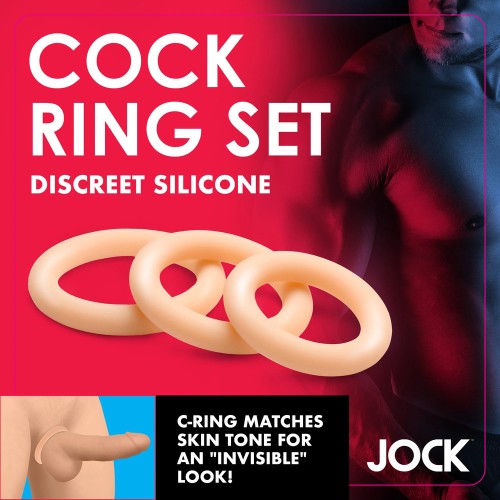 Discreet Silicone Cock Ring Set Pleasure