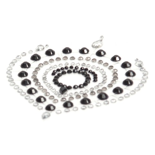 Joyería de Strass Flamboyant Bijoux Indiscrets Negro Plata