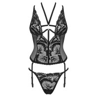 Corset de Encaje Obsessive Alessya M/L para Noches Seductoras