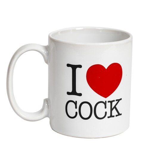 Taza Blanca I Love Cock