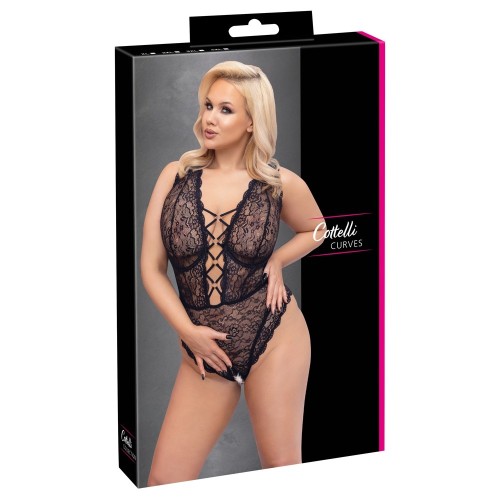 Cottelli Curve Open Crotch Body for Sensual Appeal