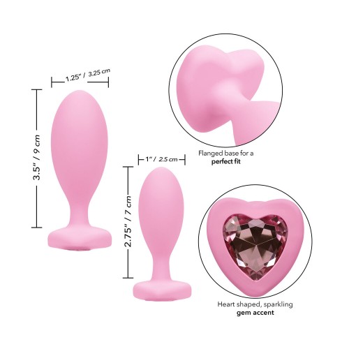 Duo de Plug Anal Crystal First Time - Doble Placer