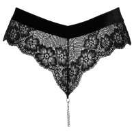 Panties de Encaje Cottelli con Cadena Desmontable Medianas