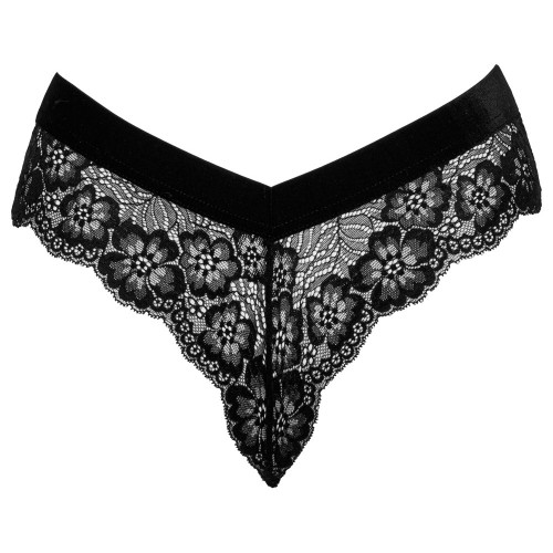 Cottelli Lace Panties with Detachable Chain Medium