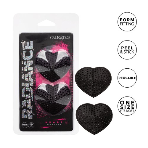 Pasties Radiance Corazón Negro