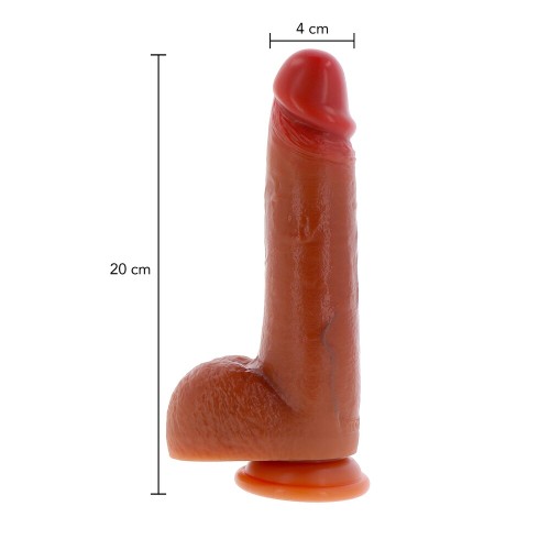 Dildo de Silicona con Prepucio ToyJoy 8 Pulgadas