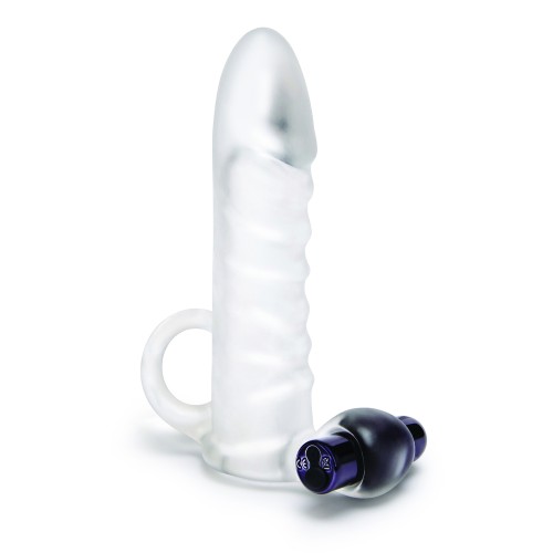 Extensor Vibrante de Pene Transparente de 2 Pulgadas Size Up