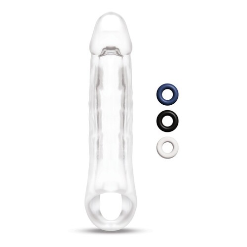 Extensor de Pene Transparente Size Up para Placer Mejorado