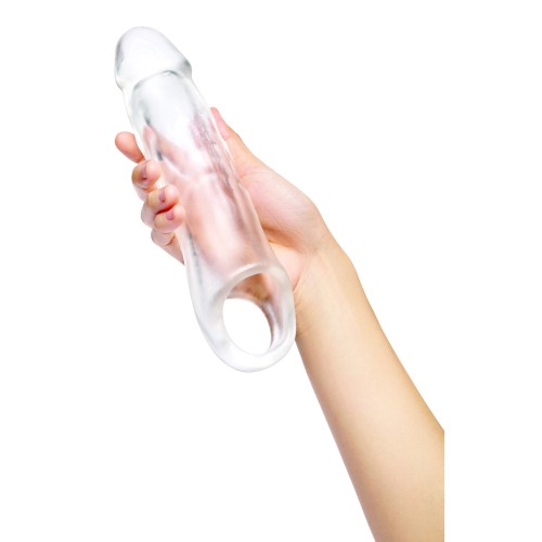 Extensor de Pene Transparente de 3 Pulgadas Size Up para Placer Mejorado