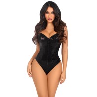 Leg Avenue Sequin Bodysuit Medium Elegant Style