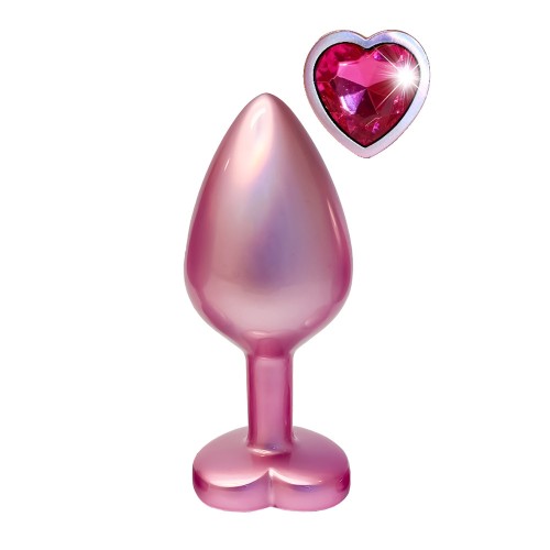 Plug Anal Grande Gleaming Love con Perla Dorada